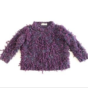Vintage Holt Renfrew Shaggy Fringe Sweater